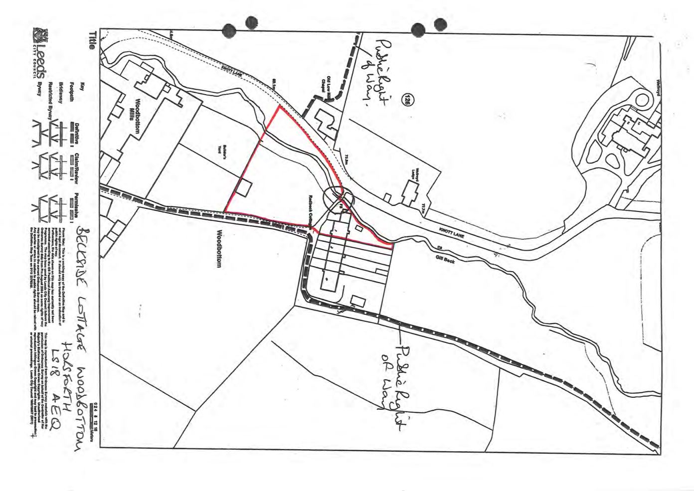 Public Rights Of Way Map Leeds Public Rights Of Way Statutory Declarations