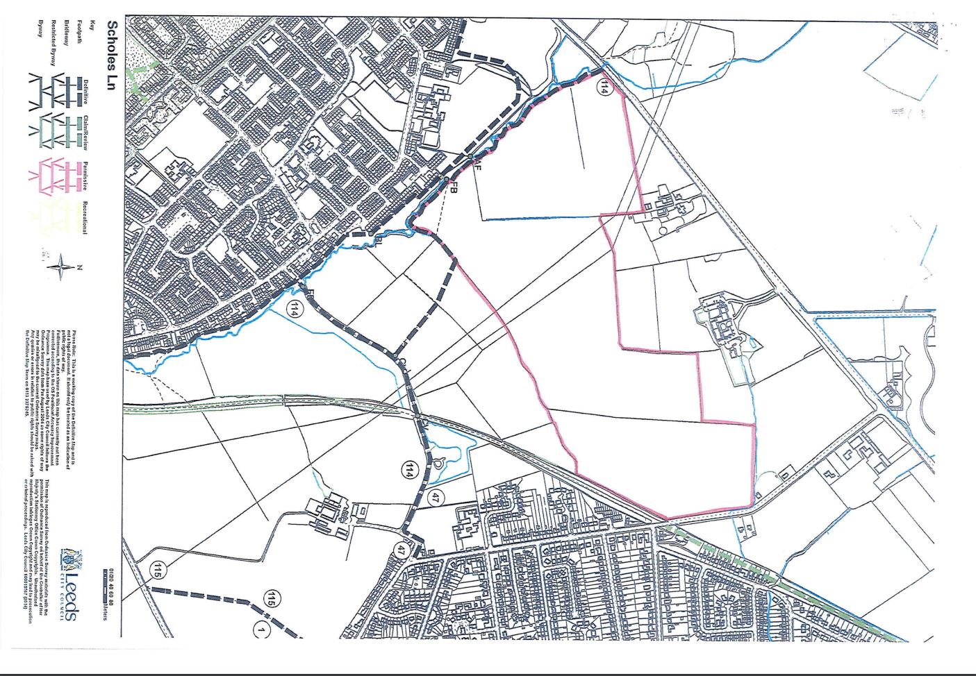 Public Rights Of Way Map Leeds Public Rights Of Way Statutory Declarations