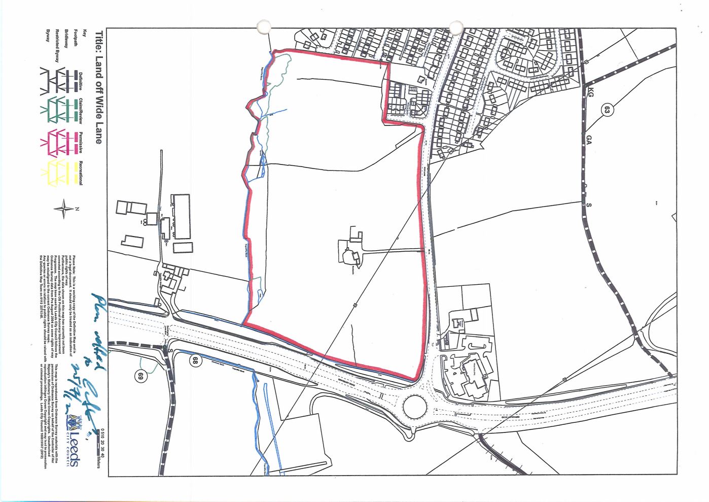 Public rights of way statutory declarations