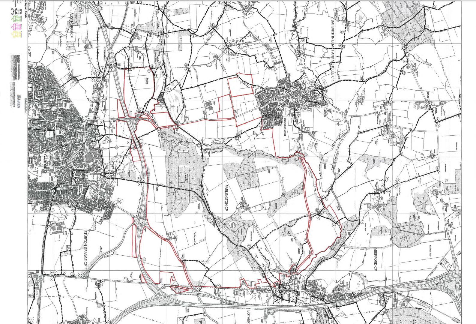 Public Rights Of Way Map Leeds Public Rights Of Way Statutory Declarations